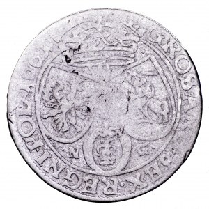 Jan II Kazimierz, szóstak 1661 NG, Poznań - obwódki, rzadki