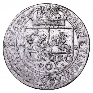 Jan II Kazimierz, tymf 1665 AT - piękny