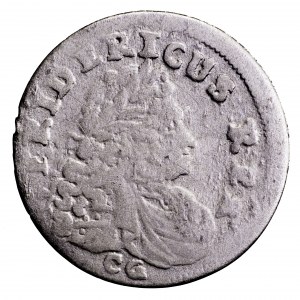 Prusy, Fryderyk I, 3 grosze 1704 CG - rzadki nominał