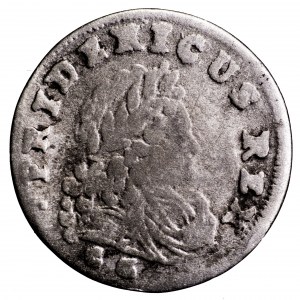 Prusy, Fryderyk I, 3 grosze 1706 CG - rzadki nominał