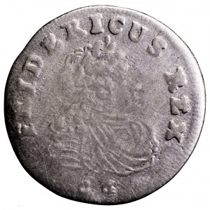 Prusy, Fryderyk I, 3 grosze 1709 CG - rzadki nominał
