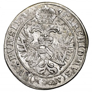 Śląsk, Leopold I, 3 krajcary 1698 MMW, Wrocław