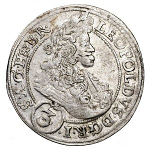 Śląsk, Leopold I, 3 krajcary 1696 CB, Brzeg