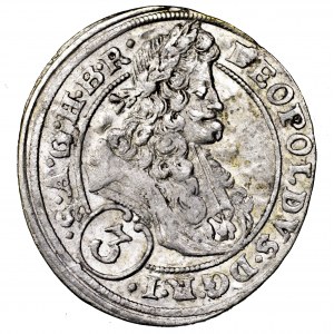 Śląsk, Leopold I, 3 krajcary 1696 MMW, Wrocław