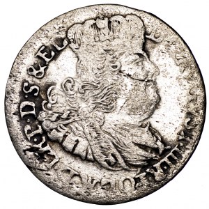 August III Sas, szóstak 1763 REOE, Gdańsk