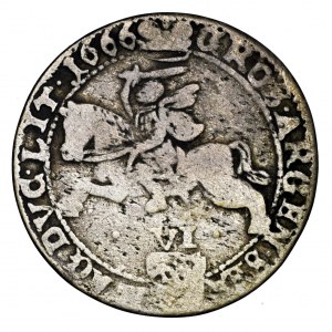 Jan II Kazimierz, szóstak 1666 TLB, Wilno - rzadsze