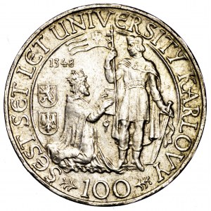 Czechosłowacja, 100 koron 1948, 600 lat Uniwersytetu Karola