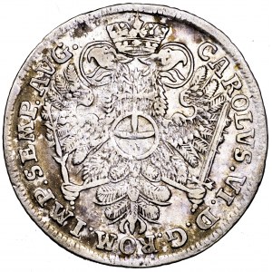 Niemcy, Hamburg, Karol VI, 8 szylingów 1727