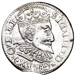 Zygmunt III Waza, trojak 1595, Ryga - duch