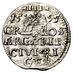 Zygmunt III Waza, trojak 1595, Ryga