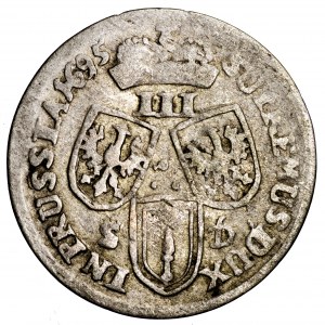 Prusy, Fryderyk III, 3 grosze 1696 SD
