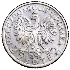 II Rzeczpospolita, 2 złote 1934, Polonia