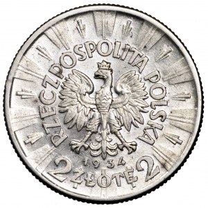 II Rzeczpospolita, 2 złote 1934, Piłsudski