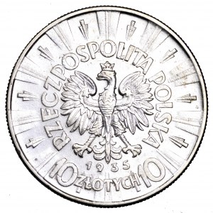 II Rzeczpospolita, 10 złotych 1935, Piłsudski