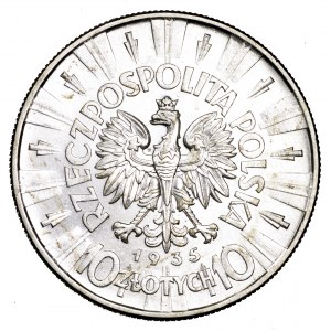 II Rzeczpospolita, 10 złotych 1935, Piłsudski