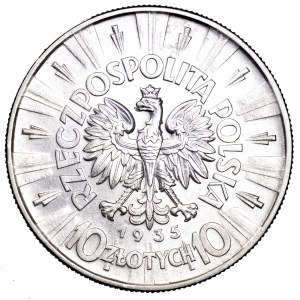 II Rzeczpospolita, 10 złotych 1935, Piłsudski