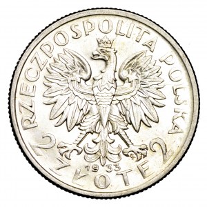 II Rzeczpospolita, 2 złote 1933, Polonia