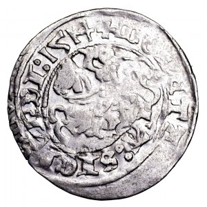 Zygmunt I Stary, półgrosz 1514, Wilno - efektowny destrukt