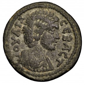 Cesarstwo Rzymskie, Julia Domna, brąz prowincjonalny 193-211, Lydia, Sala