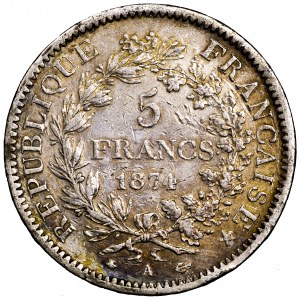 Francja, 5 franków 1871 A