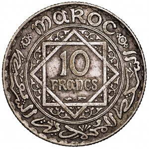 Maroko, 10 franków 1934