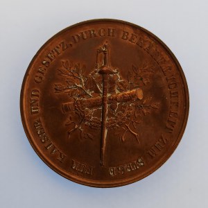 Rakousko - Uhersko / AE medaile F. V. Schlik (1789 - 1862), polní maršál, Praha 1789, Don.3854,