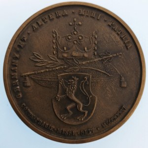 Rakousko - Uhersko / AE medaile ke korunovaci Marie Anny Savojské, manželky Ferdinanda I.. v Praze 1836, mosaz?, 78...