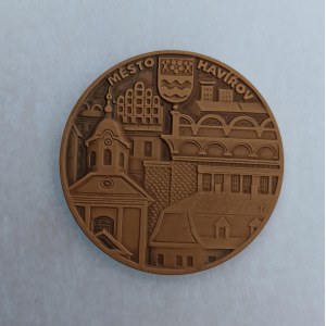 Česká republika / AE medaile 2005 - 50 let založení města Havířova, 1955 - 2005, 60 mm, bronz, etue, BR...