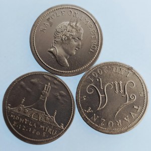 Česká republika / Al medaile 3 ks Napoleon, sig. Soušek Al, 3 ks