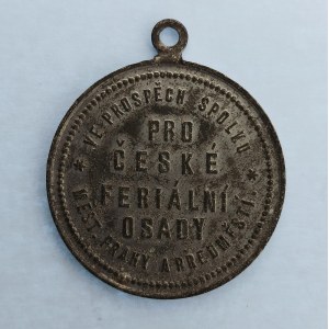 ČSR / UPOMÍNKA ĎETSKÉ SLAVNOSTÍ NA OSTR. VELKÝCH BENÁTKÁCH / PRO ČESKÉ FERIÁLNÍ OSADY, orig. ouško, Zn?...