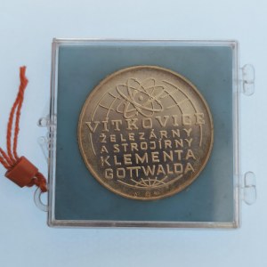 ČSSR / AR medaile Vítkovice - železárny a strojírny Klementa Gottwalda, 1828 - 1978, Ø 34 mm, orig.etue s plombou...