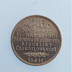 Presidenti / AR medaile T.G.M. 1935 k 85 naroz., sig. Španiel, Ø 32 mm, Ag punc,