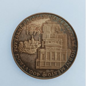 ČNS / AR medaile ČNS Příbram 1979, 400. výr. povýšení Příbrami na královské horní město, patina, Ag punc 900...