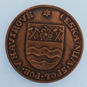 ČNS / AE medaile 40 let ČNS Havířov 1972-2012, Těšínský obol a čtyřřádk. nápis / Městský znak a opis, sig. JJ ...