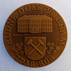 Havíři / AE medaile Rudné doly Příbram / 150 let od založení montánního učiliště v Příbrami 1849 - 1999, Johann Grimm...
