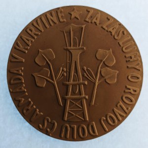 Havíři / AE medaile Za zásluhy o rozvoj dolu ČSA v Karviné,