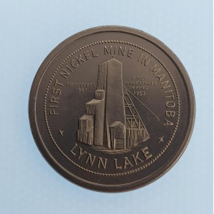 Kanada / Žeton dolu na nikl v Kandě - Lynn Lake, First Nickel Mine in Manitoba /  Best Fishing in Manitoba, Ni?...