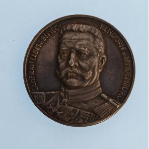 Německo / AR medaile 1914 k osvobození vých. Pruska, 33 mm, 18.17 g, sig. Lauer, R, Ag,