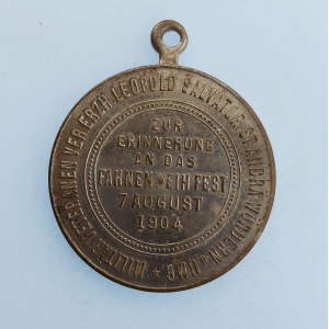 Německo / Císařství / AE medaile - Na pamárku svěcení praporu 1904 , Vojenský veteránský spolek arciv...
