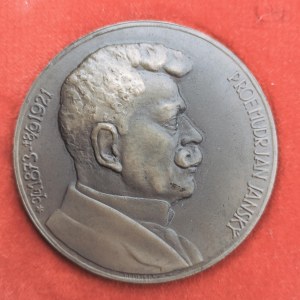 ČSSR / AE med. Prof. Mudr. Jan Jánský, miniatura, odznak, doklad, orig. etue, bronz, Br,