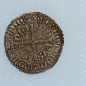 Francie / Filip IV. (1328 - 1350) Groš, Tournai, 2,53 g, Duplessy 259, patina, Ag,