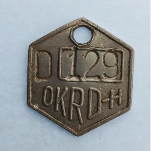 OKRD-H, D 129, 6ti hran, díra, Al,