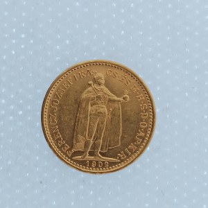 František Josef I. [1848 - 1916] / 10 Koruna 1902 KB, dr. hry, Au,