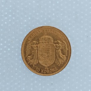 František Josef I. [1848 - 1916] / 10 Koruna 1908 KB, dr. hry, Au,