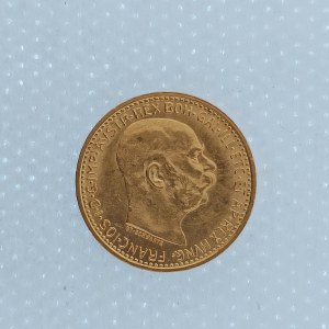 František Josef I. [1848 - 1916] / 10 Koruna 1911 b.z., vlas. rys. lupou, Au,