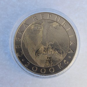 ČR [1993 - ...] / 2.000 Kč bimetalová Au/Ag mince  ke 100. výročí zavedení čs koruny, etue, certifikat, Ag...