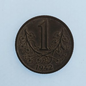 Období 1939-1945 - protektorát / 1 Koruna 1942, Zn,