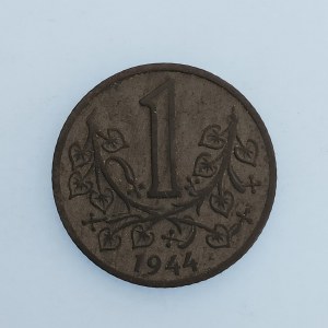Období 1939-1945 - protektorát / 1 Koruna 1944, Zn,
