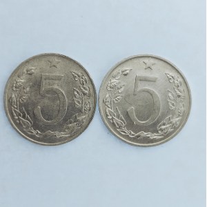 Období 1945-1990 / 5 Haléř 1953, 54, Al, 2 ks