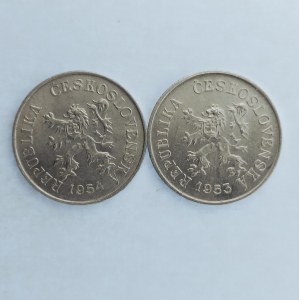 Období 1945-1990 / 5 Haléř 1953, 54, Al, 2 ks